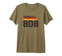 Hawaii 808 Area Code Hawaiian Pride Vintage Grunge Premium T-Shirt