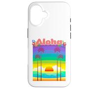 Hawaii Aloha Palm Trees Beach Holiday South Seas Souvenir Case for iPhone 16