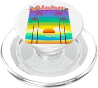 Hawaii Aloha Palm Trees Beach Holiday South Seas Souvenir PopSockets PopGrip for MagSafe