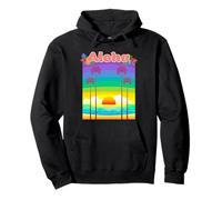 Hawaii Aloha Palm Trees Beach Holiday South Seas Souvenir Pullover Hoodie