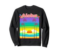 Hawaii Aloha Palm Trees Beach Holiday South Seas Souvenir Sweatshirt