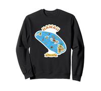 Hawaii Aloha Spirit Map Design for Beach Lovers Sweatshirt