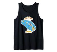 Hawaii Aloha Spirit Map Design for Beach Lovers Tank Top