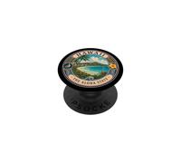 Hawaii Aloha State Travel Illustration Design PopSockets Adhesive PopGrip