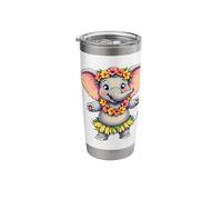 Hawaii Animal Haku Lei Hula Dance Aloha Elephant Stainless Steel Insulated Tumbler
