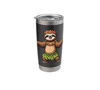 Hawaii Animal Haku Lei Hula Dance Aloha Sloth Stainless Steel Insulated Tumbler