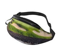 Hawaii Beach Golf Course Fanny Pack for Men Women Fashion Running Waist Packs Waterproof Crossbody Bags Everywhere Belt Bag with Adjustable Strap Sports Hip Pack for Travel Wallet