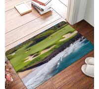 Hawaii Beach Golf Course Flannel Entry Mat Non Slip Welcome Mat Stylish Kitchen Carpet For Home Patios Inside 60X40Cm