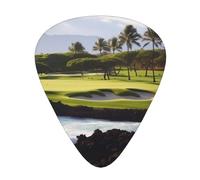 Hawaii Beach Golf Course Print Guitar Pick Comfortable Feel, Clear Sound, Multiple Thicknesses For Varied Tones