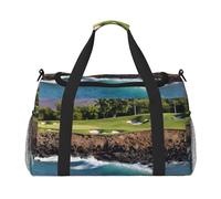 Hawaii Beach Golf Course Print Hand Travel Bag Ideal for Long-Distance Travel and Daily Use