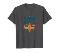Hawaii Bound: Tropical Surf Adventure T-Shirt, Men, Dark Heather Grey, L