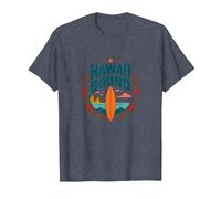 Hawaii Bound: Tropical Surf Adventure T-Shirt, Men, Heather Blue, L