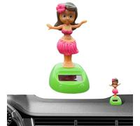 Hawaii Car Decorations Solar Powered Oscillating Car Figurines | Waterproof Dancing Decorations for Indoor Outdoors and Parties