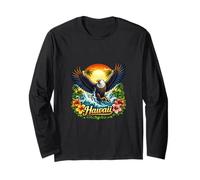 Hawaii Eagle Tropical Sunset Island Pride Long Sleeve T-Shirt