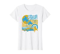 Hawaii Five-O 5 0 Surfer T-Shirt, Women, White, Small