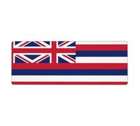 Hawaii Flag Long and Large Rubber Mouse pad for Office Computers 12x31.5in