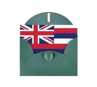 Hawaii Flag Pearl Paper Holiday Greeting Card With Envelopes Weddings Party Birthday Invitations Wishes