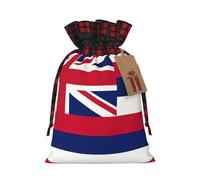 Hawaii Flag Print Gift Reusable Bags Festive Drawstring Pouches Versatile Birthday Wedding Favors