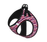 Hawaii Flag Print Step in Dog Harness and Leash Set,Adjustable Reflective Harness for Small Dogs Cats
