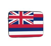 Hawaii Flag Printed Laptop Protective Case Portable Laptop Bag Suitable for Everyday Use 17 inch