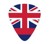 Hawaii Flag Stylish and durable guitar picks, three types of thin, medium and heavy guitar picks (12 pieces), suitable for guitar, bass, electric guitar, ukulele,