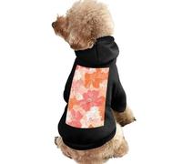 Hawaii Floral Flowers Pattern Cute Dog And Cat Clothes Pet Hoodie Sweatshirt Pullover Sweater Coat