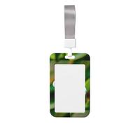 Hawaii Flower 1 Id Badge Holder with Detachable Neck Strap, Waterproof Vertical Name Card Holders, for Nurse Students Teachers Staff
