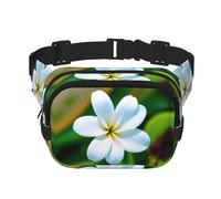 Hawaii Flower 1 print Fashion Waist Packs Crossbody Belt Bag Fanny Pack for Women Crossbody for Traveling Running, Black, One Size
