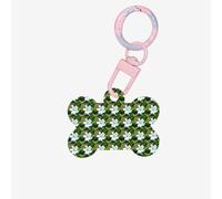 Hawaii Flower 1 Printing Bone Shape Dog Tags Double Sided Personalized Pet Pendants for Dogs and Cats