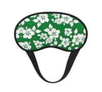 Hawaii Flower Print Blackout Sleep Mask - Side Sleeper Eye Cover, Soft Comfort, Perfect for Travel, Meditation