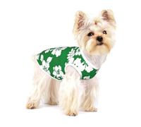 Hawaii Flower Print Lightweight Tank Top for Dogs Dog Shirts for Small Dogs Stretchy T Shirts Sleeveless Vest