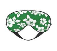 Hawaii Flower Print Outdoor Travel Stylish Eye Mask Adjustable Sleep Camping Meditation Relaxation