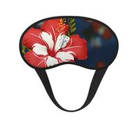 Hawaii Flower Red Sleep Mask for Side Sleeper, Light Blocking Night Masks for Sleeping Eye Mask for Women Men Eye Cover Soft Comfortable Eye Shade for Travel, Nap
