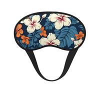Hawaii Flower Sleep Mask for Side Sleeper, Blackout Eye Mask for Women Men, Zero Pressure Sleeping Masks Soft Breathable Eye Cover Comfortable Blindfold Eyeshade for Night Sleep