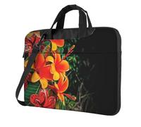 Hawaii flowers Laptop Bag Shockproof Computer Carrying Case with Shoulder Strap Messenger Shoulder Bag Briefcase 14 inch