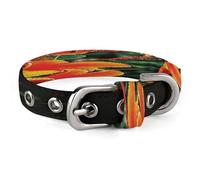 Hawaii Flowers Pet Collar, Adjustable Dog Collars with Buckle Stainless Steel D-Ring, Comfortable Collar for Small Medium Dogs and Cats