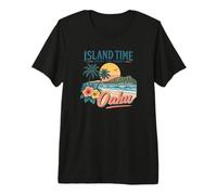 Hawaii Hawaiian Beach Oahu Summer Vintage Premium T-Shirt