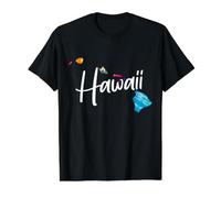 Hawaii Hawaiian Islands Tie Dye State Map Pride Vintage Value Graphic T-Shirt, Men, Black, L