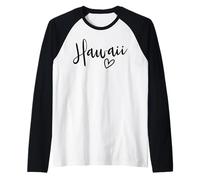 Hawaii Heart Women's Love Hawaii Raglan Baseball Tee