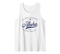 Hawaii Hello Island Front Back Graphic XO4U Original Tank Top