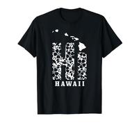 Hawaii HI Hawaiian Islands Map Surf Surfer Hilo Maui Value Graphic T-Shirt, Men, Black, XL