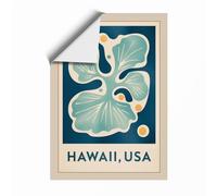 Hawaii Hibiscus Tropical Unframed Wall Art Print A4 (29.7×21cm), Wall Decor for Living Room, Bedroom, Office & Home, Art Gift