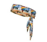 Hawaii Hot Air Balloon Performance Sports Headband - Double Sided Moisture Wicking Workout Head Tie for Running, Yoga & Gym