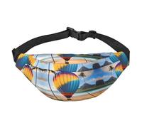 Hawaii Hot Air Balloon Travel Fashion Waist Bag, Suitable for Sports, Running, Cycling, Traveling, Fishing Boys Large Crossbody Waist Bag,