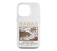 Hawaii Island Hush & Soft Fire Beneath Vintage Art Case for iPhone 13 Pro