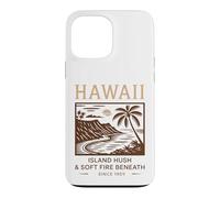 Hawaii Island Hush & Soft Fire Beneath Vintage Art Case for iPhone 13 Pro Max