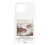 Hawaii Island Hush & Soft Fire Beneath Vintage Art Case for iPhone 15