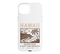 Hawaii Island Hush & Soft Fire Beneath Vintage Art Case for iPhone 15 Plus
