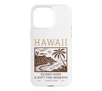 Hawaii Island Hush & Soft Fire Beneath Vintage Art Case for iPhone 15 Pro Max