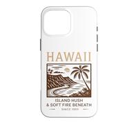 Hawaii Island Hush & Soft Fire Beneath Vintage Art Case for iPhone 16 Pro Max